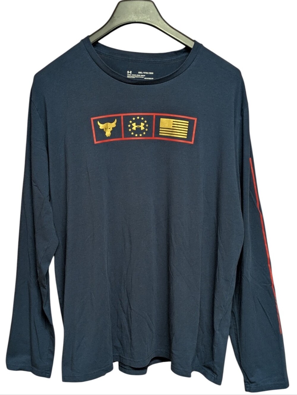 Under Armour Project Rock Respect Long Sleeve Graphic T Shirt Size XXL
